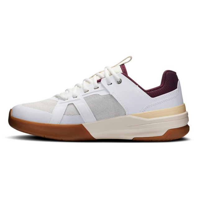 On The Roger CH Pro Youth Tennis Shoes - White/ Maroon