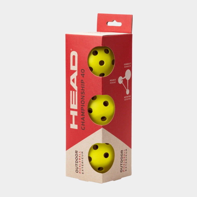 Head Championship 40 Outdoor 3pcs Pickleballs