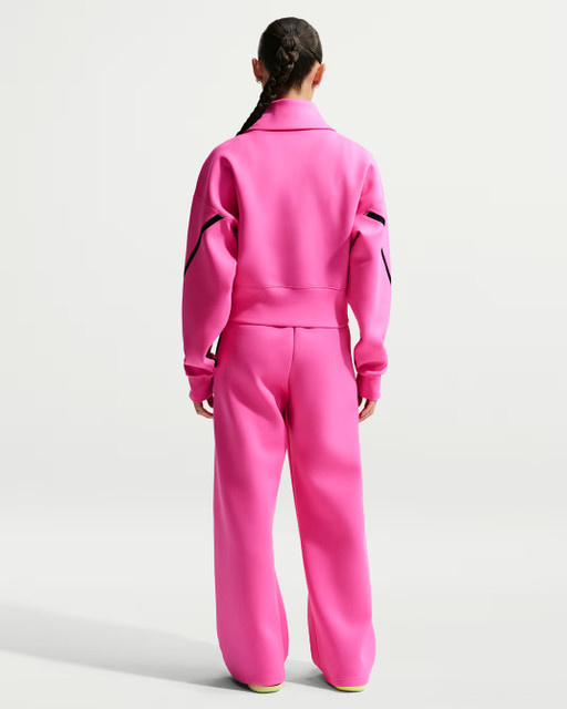 Nike Advantage Women's Dri-FIT Mid-Rise Tennis Trousers -  Laser Fuchsia/Black