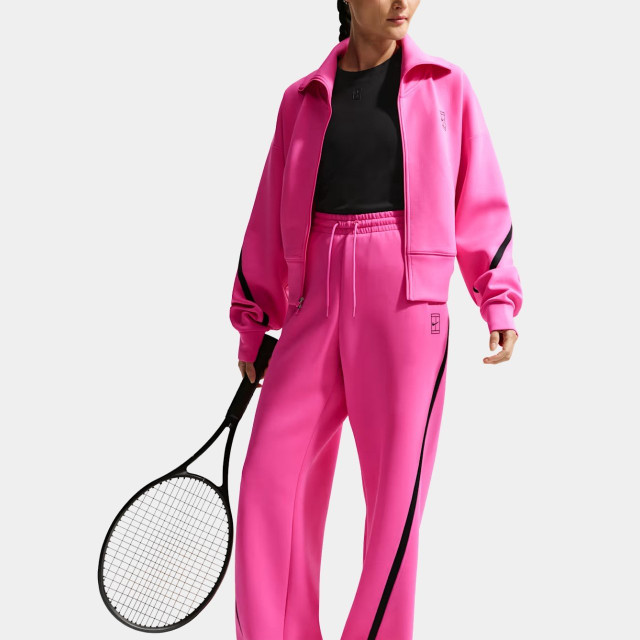 Nike Advantage Women's Dri-FIT Mid-Rise Tennis Trousers -  Laser Fuchsia/Black