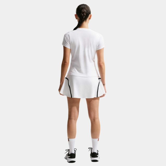 NikeCourt Advantage Women's Dri-FIT High-Waisted Tennis Skirt - White/ Black
