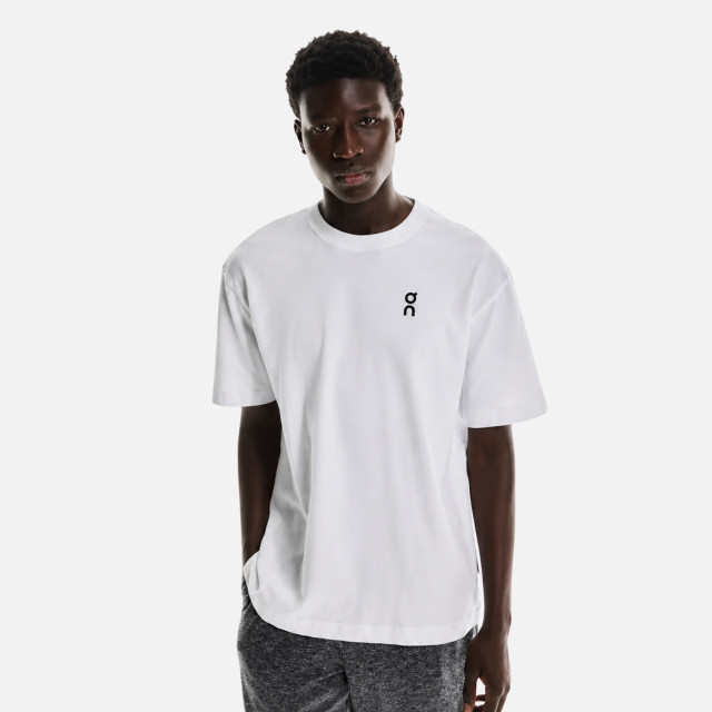 ON Club-T Court Men's T-shirt - White/Indigo