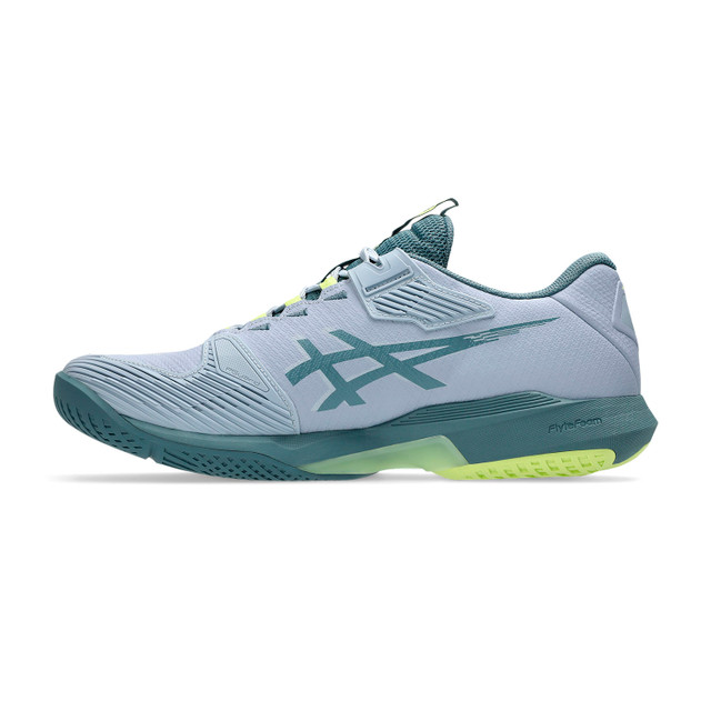 Asics Solution Speed FF 4 Men Tennis Shoes - Grey Blue/Ironclad