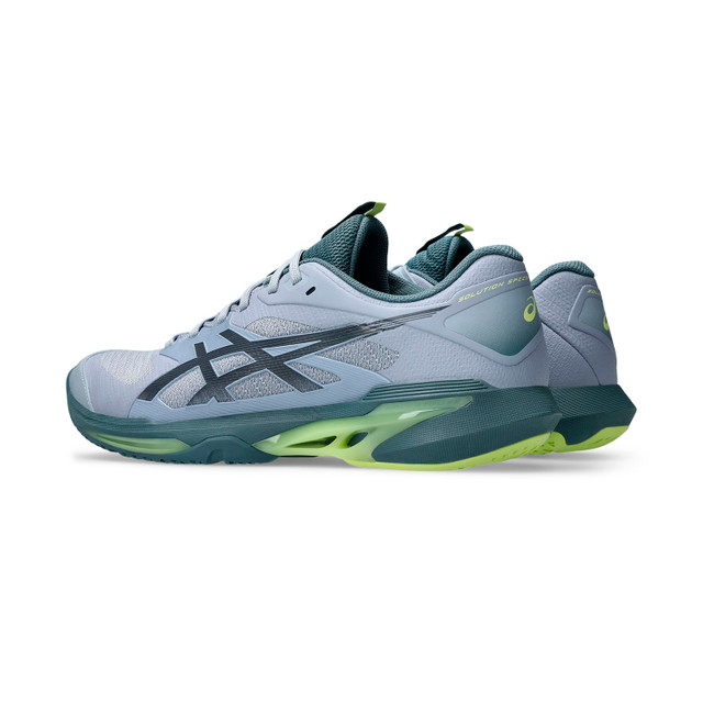 Asics Solution Speed FF 4 Men Tennis Shoes - Grey Blue/Ironclad
