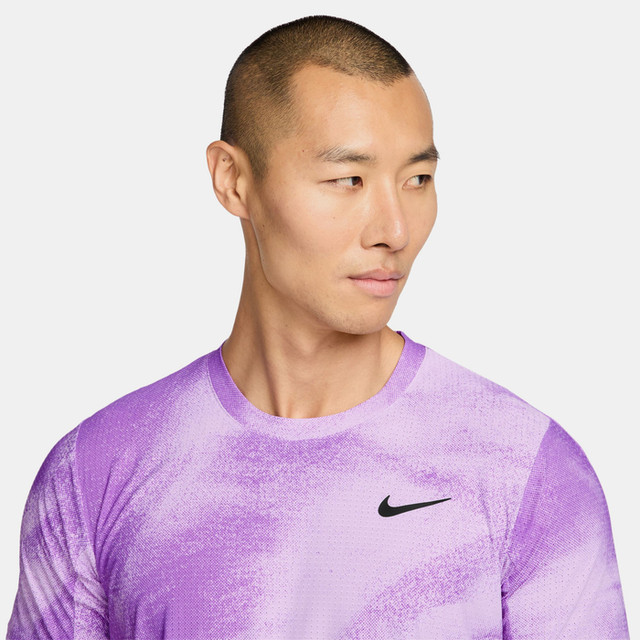 Nike Court Slam Men's Dri-FIT ADV Tennis Top - Violet Mist/Bright Violet/Black