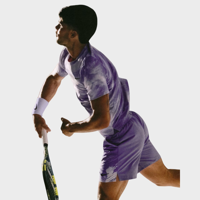 Nike Court Slam Men's Dri-FIT Tennis Shorts - Bright Violet/Violet Mist/Black