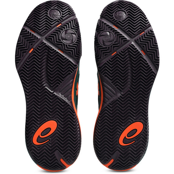 Asics Gel-Resolution X Men Padel Shoes - Jewel Green/Energy Orange