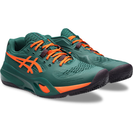 Asics Gel-Resolution X Men Padel Shoes - Jewel Green/Energy Orange
