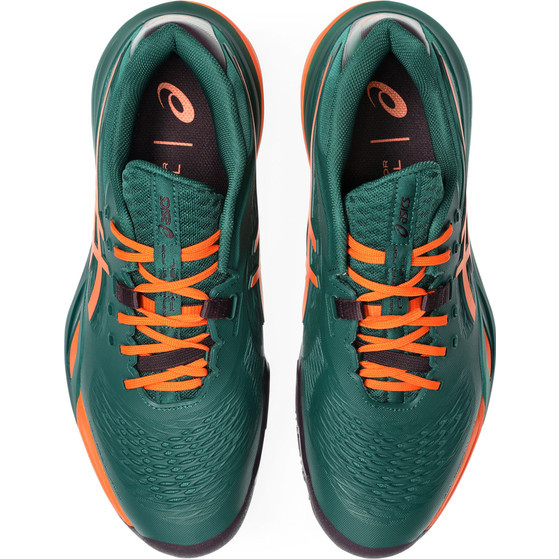 Asics Gel-Resolution X Men Padel Shoes - Jewel Green/Energy Orange