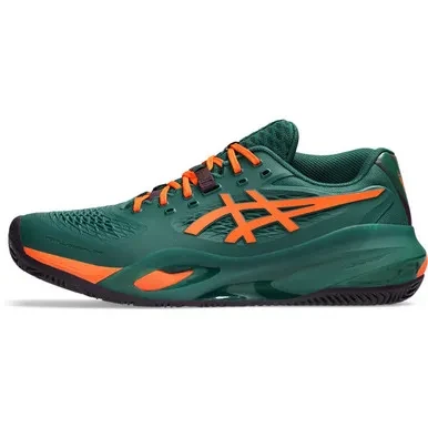 Asics Gel-Resolution X Men Padel Shoes - Jewel Green/Energy Orange