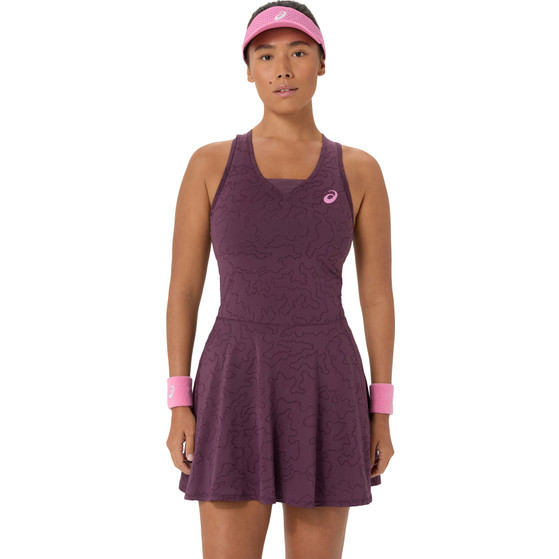 Asics Match Jacquard Women Dress - Dark Aubergine