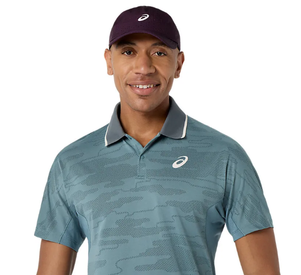 Asics Men's Match Jacquard Polo SS Top - Foggy Teal