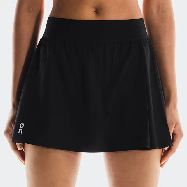 On Women's Court Pleated Tennis Skirt - Black