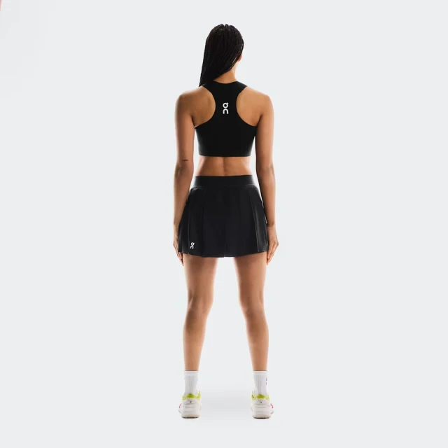 On Women's Court Pleated Tennis Skirt - Black