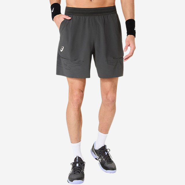 Asics Men's Match Laser Cut 7In Short Night Energy - Graphite Grey