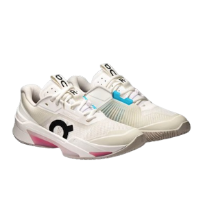 On THE ROGER Pro Fire Women's Tennis Shoes – White | Pink
