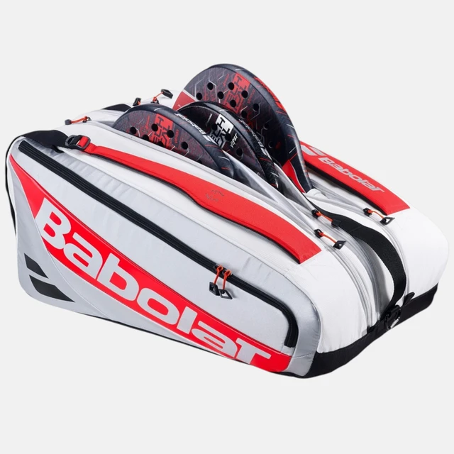 Babolat RH Pro Juan Lebron Padel Racket Bag - White Silver