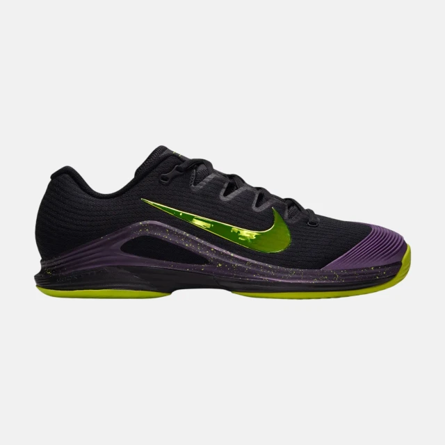 Nike Vapor 12 Men's Hard Court Tennis Shoes - Black/Purple Dynasty/Lemon Venom