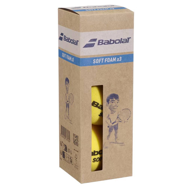 Babolate Soft Foam X3 Tennis Ball Set of  3