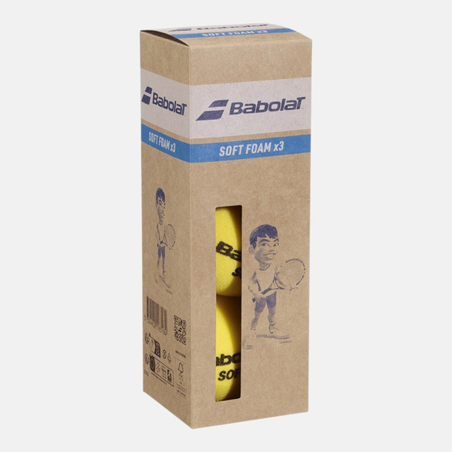 Babolate Soft Foam X3 Tennis Ball - Pack of  3