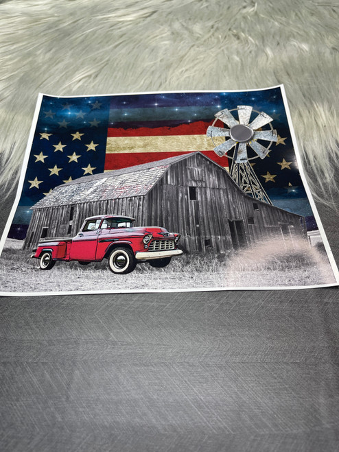 Barn/Flag  Vinyl Wrap