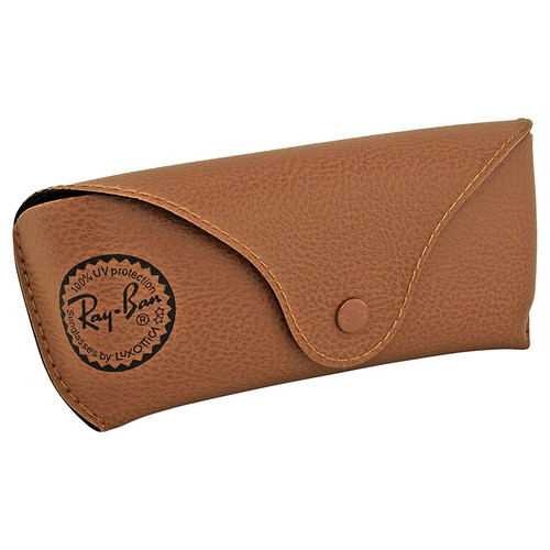 Tan Leather Case for Ray Ban Sunglasses