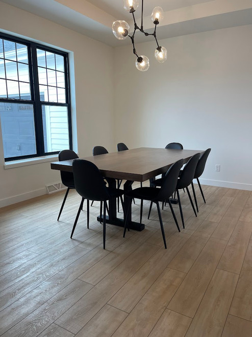 Hand Welded Metal Y-Base Dining table 