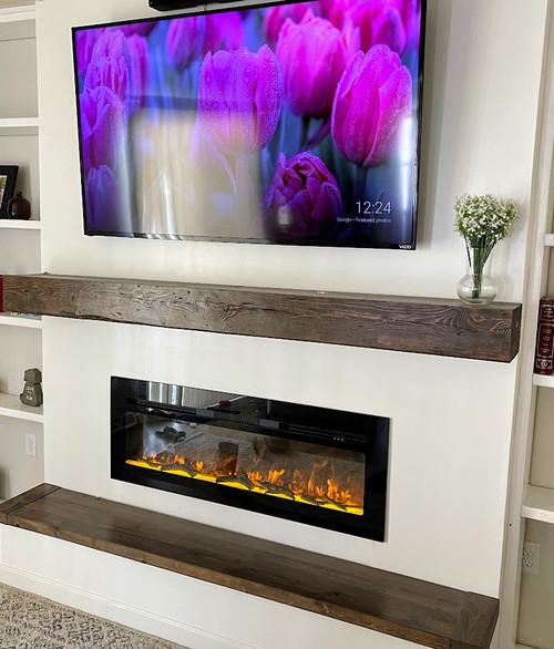 Reclaimed Beam Fireplace Mantle 