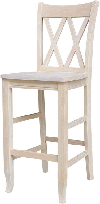 Double X-Back Bar Stool