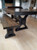 Hand Welded Metal X-Base Dining table 