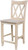 Double X-Back Counter Stool