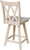 Double X-Back Swivel Counter Stool