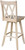 Double X-Back Swivel Bar Stool