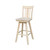 Slat Back Swivel Bar Stool