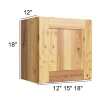 Whitetail Buck Shaker - RTA Wall Cabinet 12" x 18"