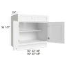 Arctic Polar White  - RTA Base Cabinet 36"