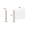 Arctic Polar White -  Baseboard Molding  8 ft