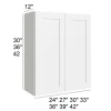 Arctic Polar White - RTA Wall Cabinet 24" x 30"