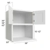 Arctic Polar White - RTA Microwave Wall Cabinet 30" x 42"