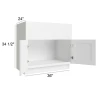 Arctic Polar White - RTA Farm Sink Base Cabinet 36"