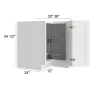 Arctic Polar White -  RTA Lazy Susan Base Cabinet 33" x 12"