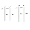 Arctic Polar White - Tall Wall Filler 6" x 96"