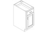 Base Cabinet 15" right view