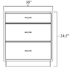 Drawer Base Cabinet 30"