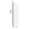 Arctic Polar White -  RTA Angled End Wall Cabinet 12" x  42"