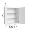Arctic Polar White -  RTA Wall Cabinet 36" x 42"