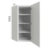 Arctic Polar White -  RTA Wall Diagonal Corner Cabinet 24" x 30"