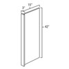 It Measures 15" W x 42"H.  1/2??Thick with 3" wide wall filler