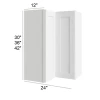 Arctic Polar White - RTA Wall Easy Reach Cabinet 36"