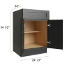 Ebony Shaker RTA Base Cabinet 24"